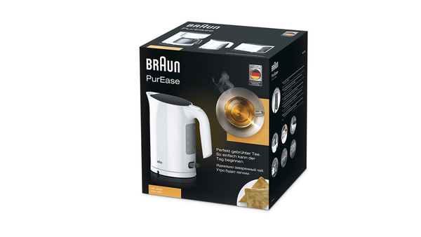 Braun PurEase -vedenkeitin, valkoinen, 1L