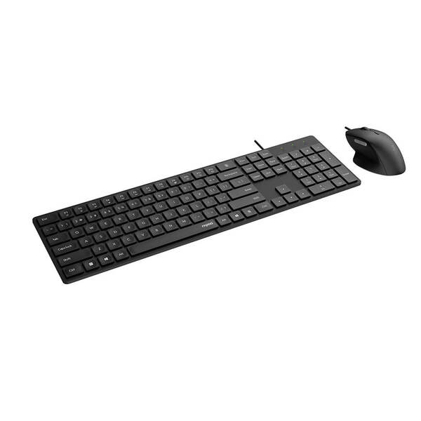 Rapoo NX8020 Keyboard and Mouse, Scissor, Black