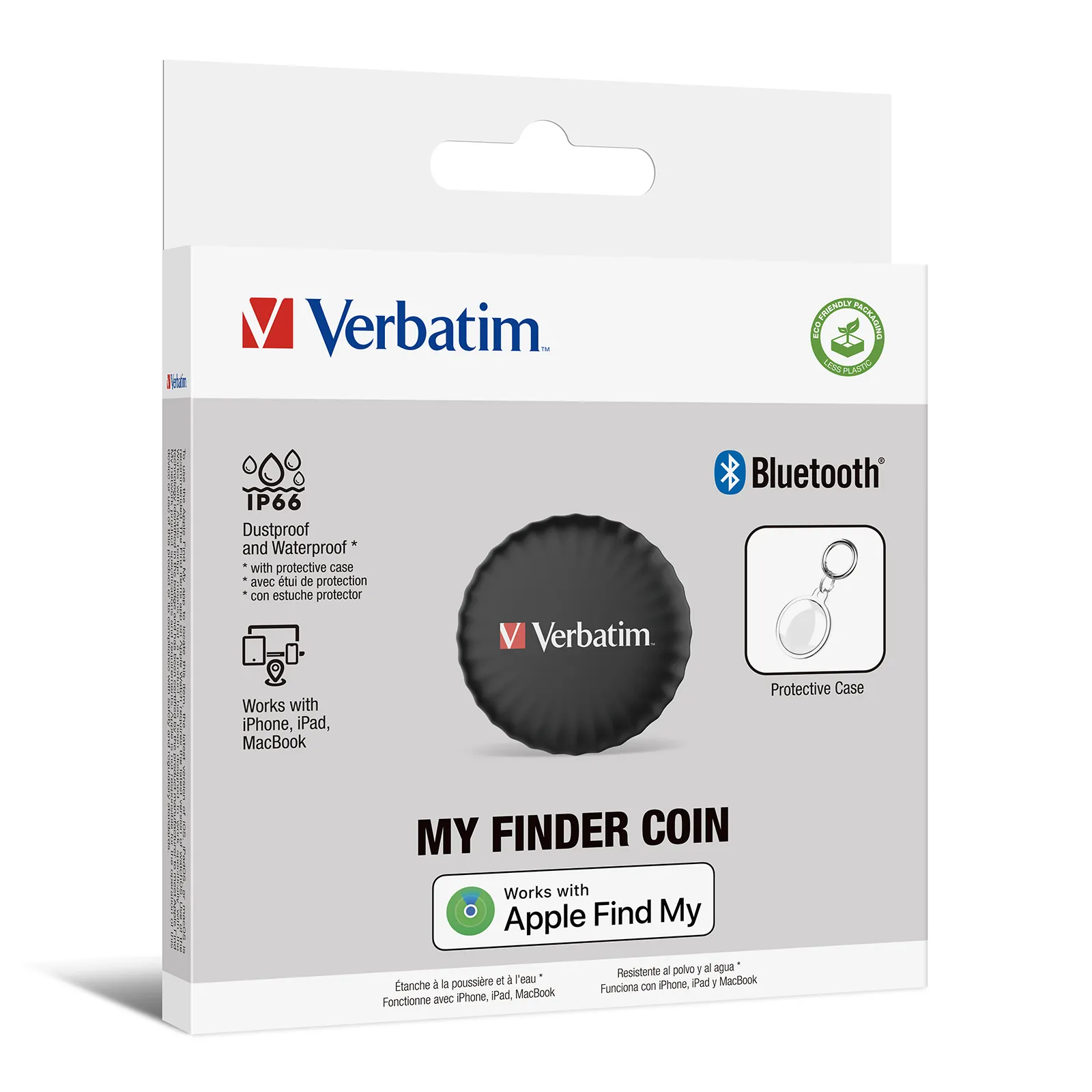 Verbatim My Finder Coin, Bluetooth - tracker, Black