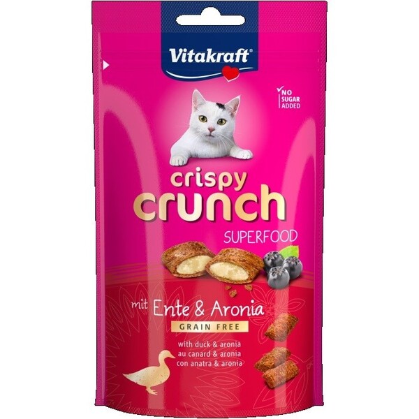 Vitakraft Crispy Crunch Duck with Chokeberry, Adult, Sensitive digestion, 60g