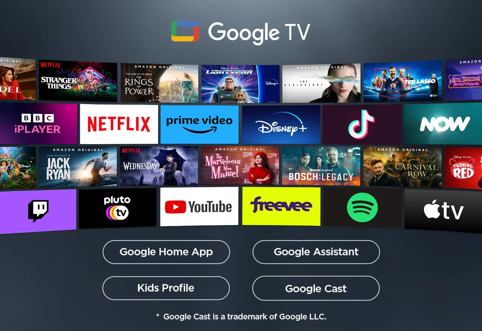 TCL 43V6C 43" 4K DLED Google TV, 60 Hz, HDR10+, metallic TCL 43V6C 43" 4K DLED Google TV, 60 Hz, HDR10+, metallic