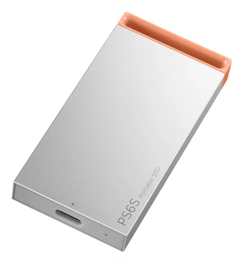 Lenovo PS6S 2TB External SSD with USB 3.2 Gen 2 (USB-C), Portable, Gray