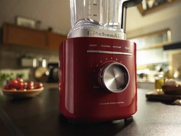 KitchenAid Pure Power 5KSB2073EER 1200W 2L Blender, Black, Red