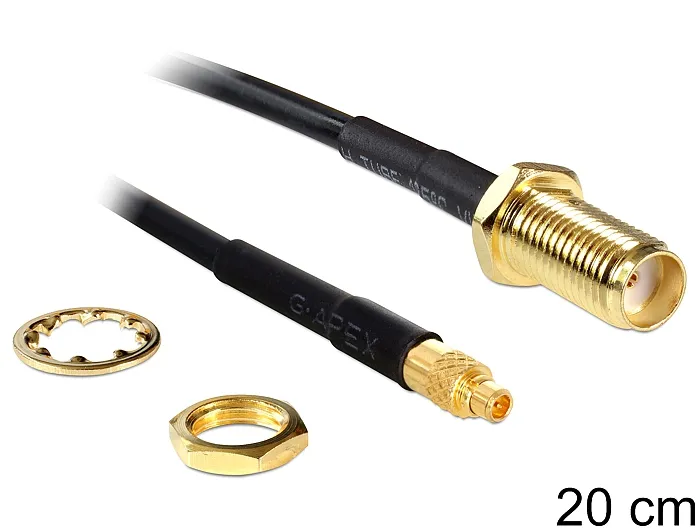 Delock Antenna Cable SMA Jack Bulkhead > MMCX Plug 200 mm