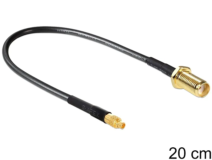Delock Antenna Cable SMA Jack Bulkhead > MMCX Plug 200 mm