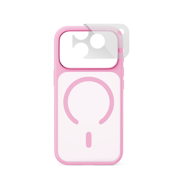 Epico HeroMatte Pro Mag+ Case | iPhone 17 Pro/18 Pro | Pink | Qi2  &  MagSafe Compatible | Crossbody Ready  &  Camera Island Protector