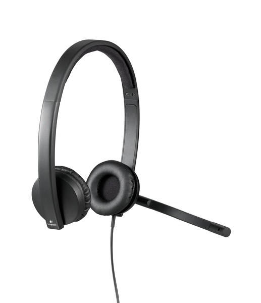 Logitech USB Headset H570e -h&ouml;rlurar med mikrofon