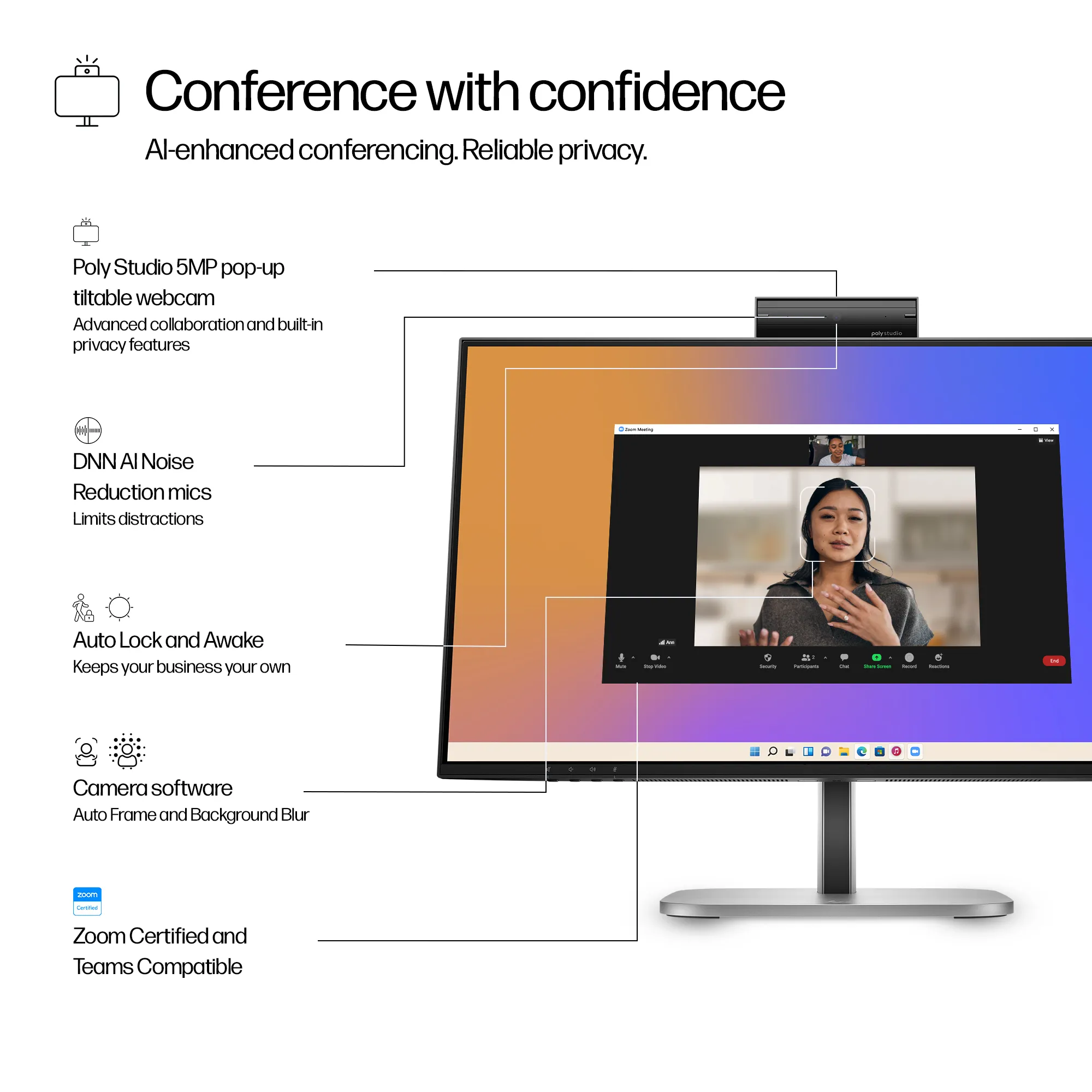 HP S5 Pro 524pm 23.8" Full HD, IPS Monitor with USB-C hub