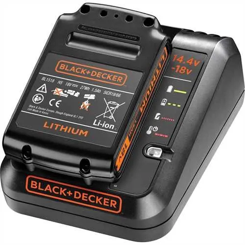 Black and decker Ensimmäinen laturi + 1,5ah akku