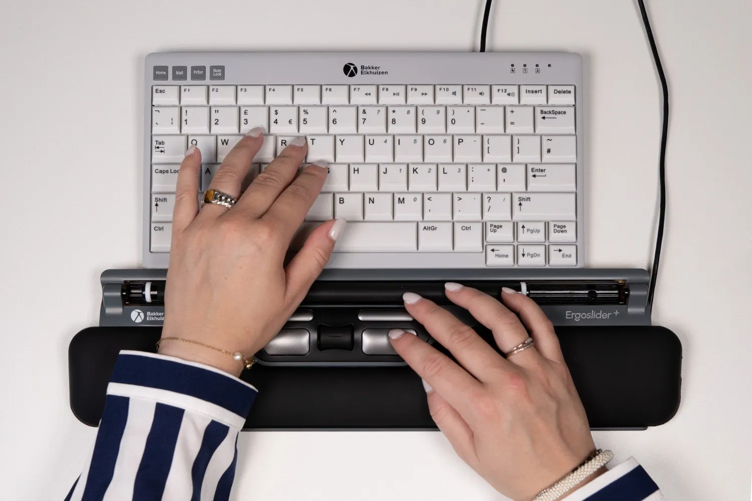 Ergoslider Plus+ - rullmus, svart