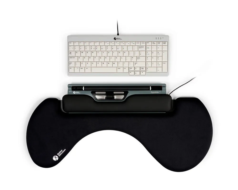 Ergoslider Plus+ - rullmus, svart