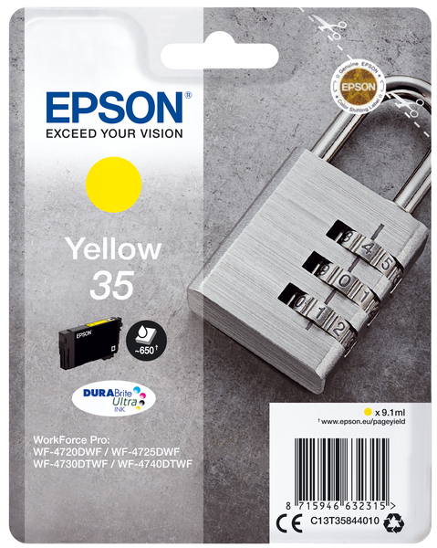 Epson DURABrite Ultra 35 -mustekasetti, 9.1 ml, keltainen