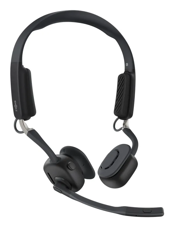 Shokz OpenMeet UC -langaton kuulokemikrofoni + USB-adapteri, musta