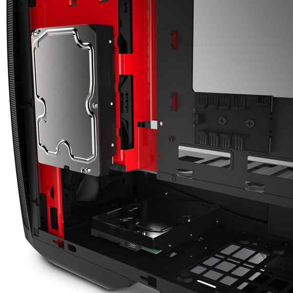 NZXT Manta Mini-ITX Case - Matte Black/Red Window