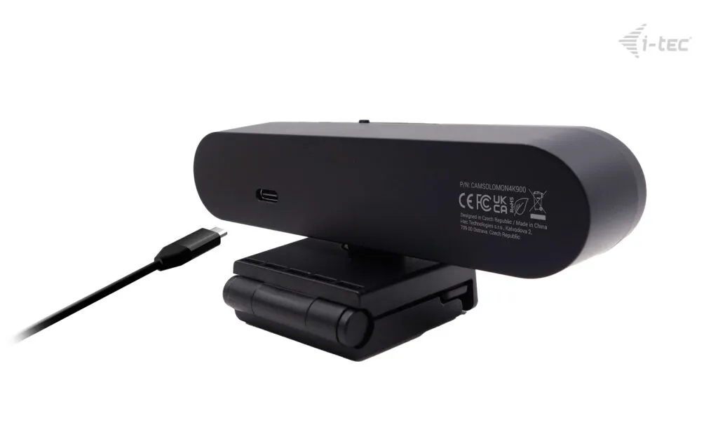 I-TEC SOLOMON Pro 900 4K UHD, automaattitarkennus, HDR, sis&auml;&auml;nrakennettu mikrofoni -webkamera, musta