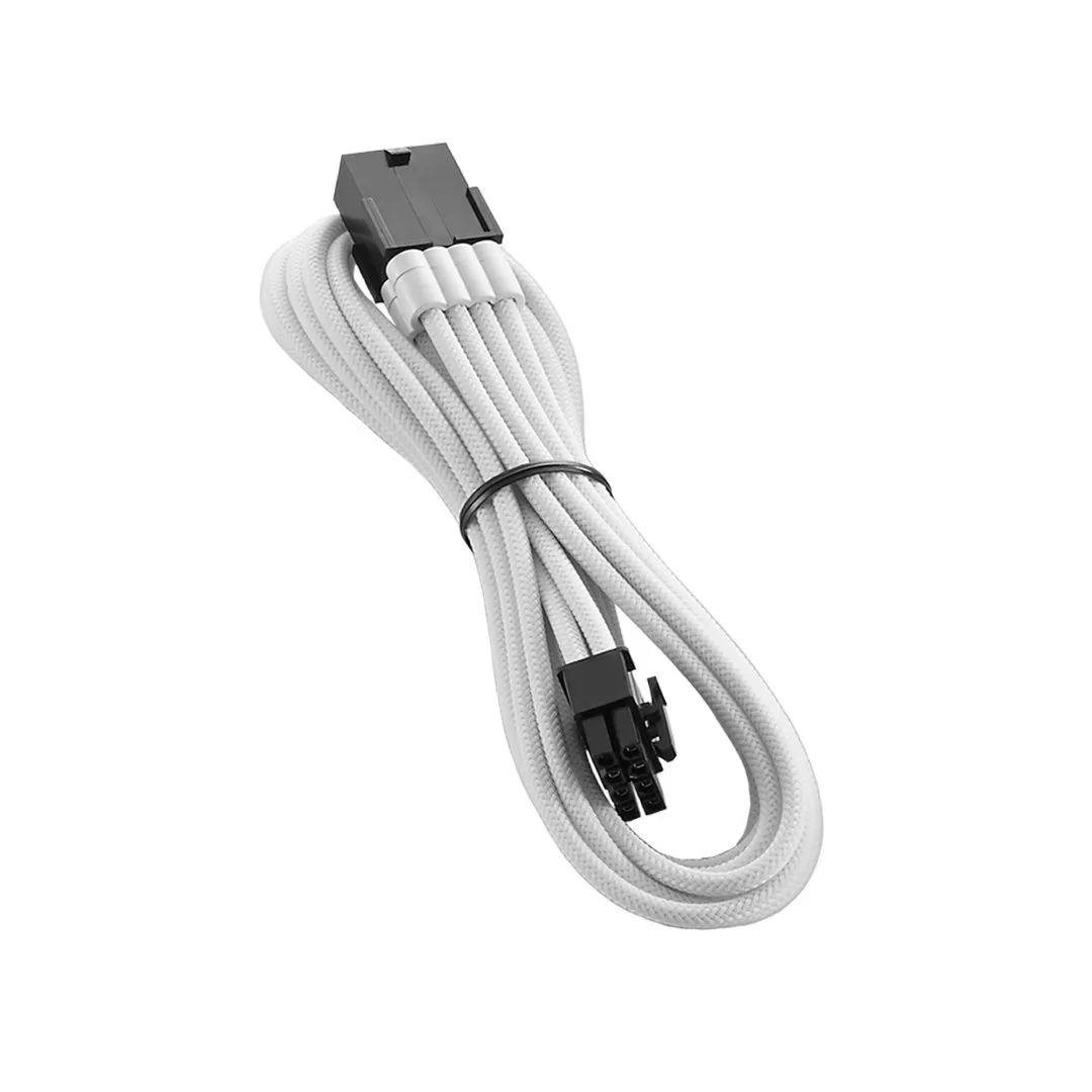 CableMod PRO ModMesh 8-pin PCI-e Extension -jatkokaapeli, 45cm, valkoinen/musta
