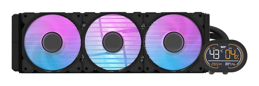 DARKFLASH DH360D v2 360 mm All-in-One Processor Liquid Cooler Black