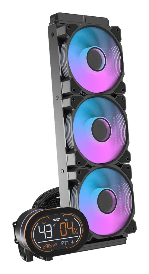 DARKFLASH DH360D v2 360 mm All-in-One Processor Liquid Cooler Black