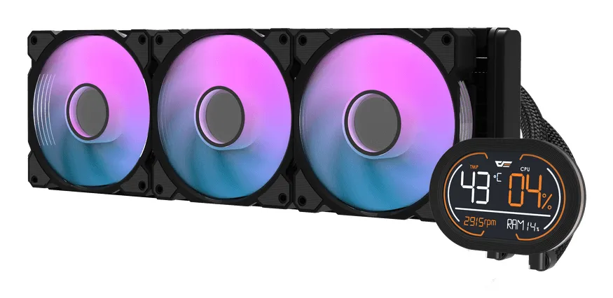 DARKFLASH DH360D v2 360 mm All-in-One Processor Liquid Cooler Black