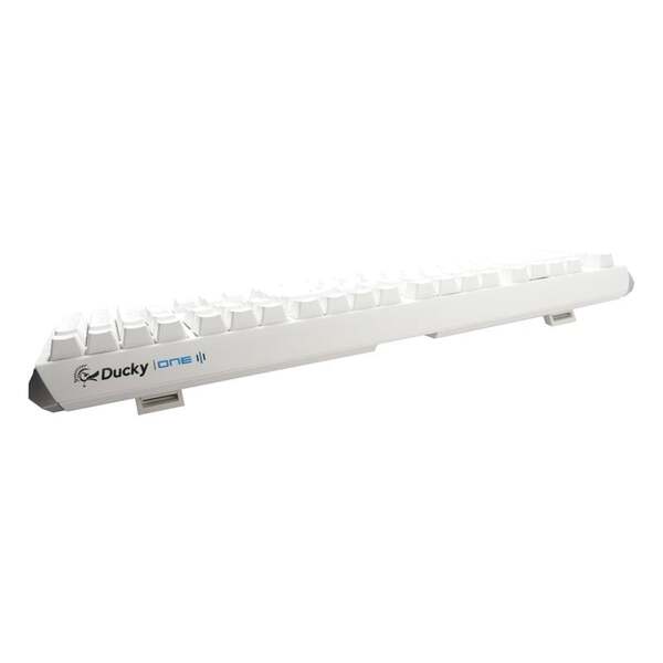 Ducky One 3 - Classic Pure White Nordic - Fullsize - Cherry Silent Red - RGB -pelin&auml;pp&auml;imist&ouml;