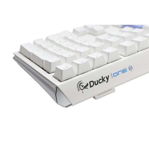 Ducky One 3 Classic Mechanical Gaming Keyboard, Cherry MX Silent Red, Pure White