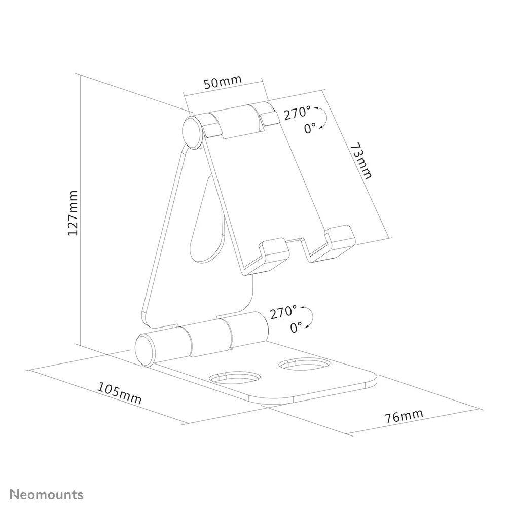Neomounts by Newstar foldable phone stand for smartphones up to 7&quot;