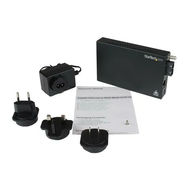 GB MM FIBER MEDIA CONVERTER SC