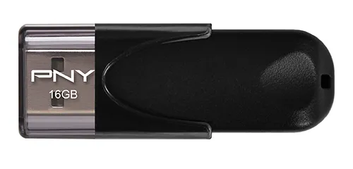 PNY 16GB Attache 4 USB 2.0 - memory stick, Black