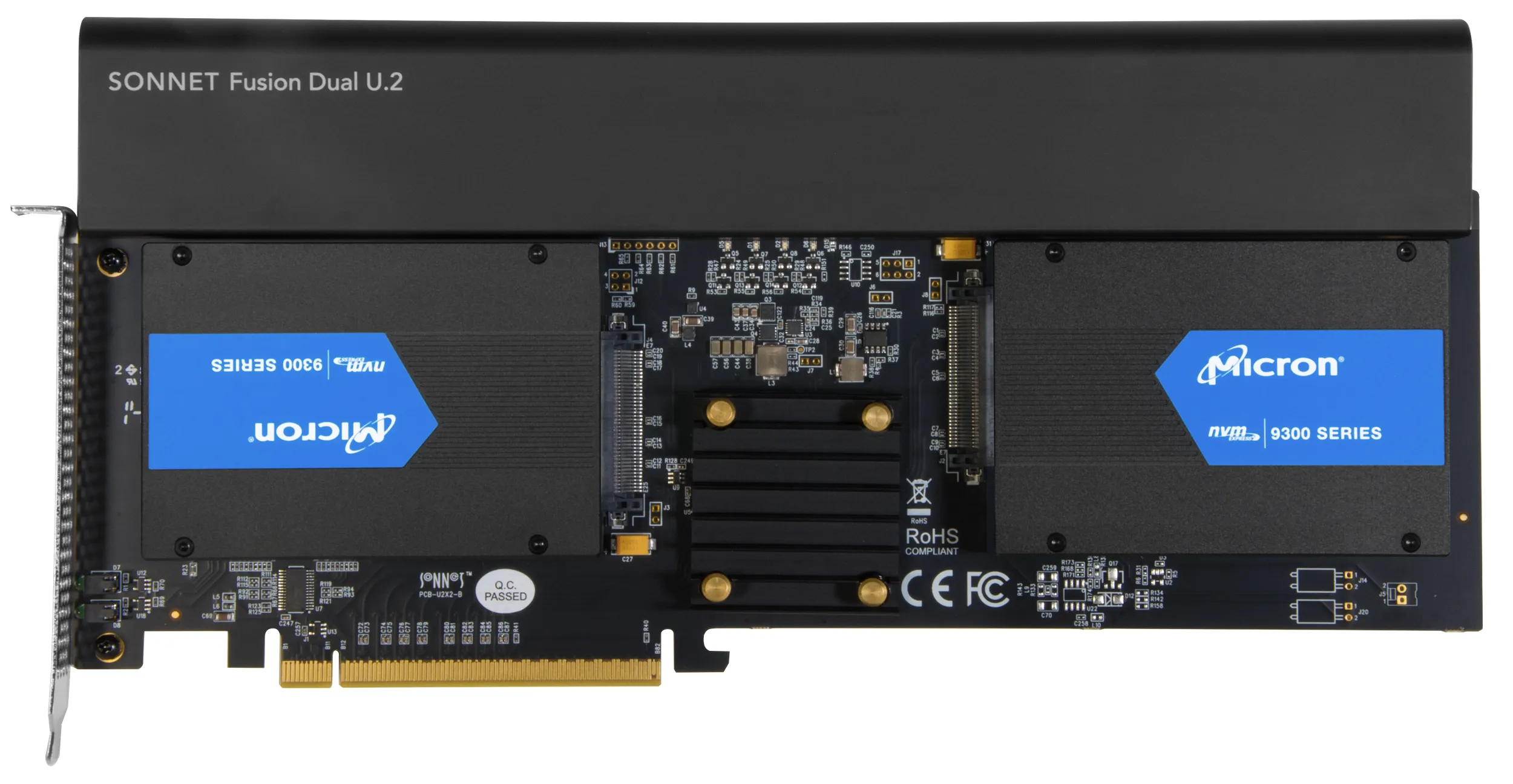 Sonnet Fusion Dual U.2 SSD PCIe card, interface expansion