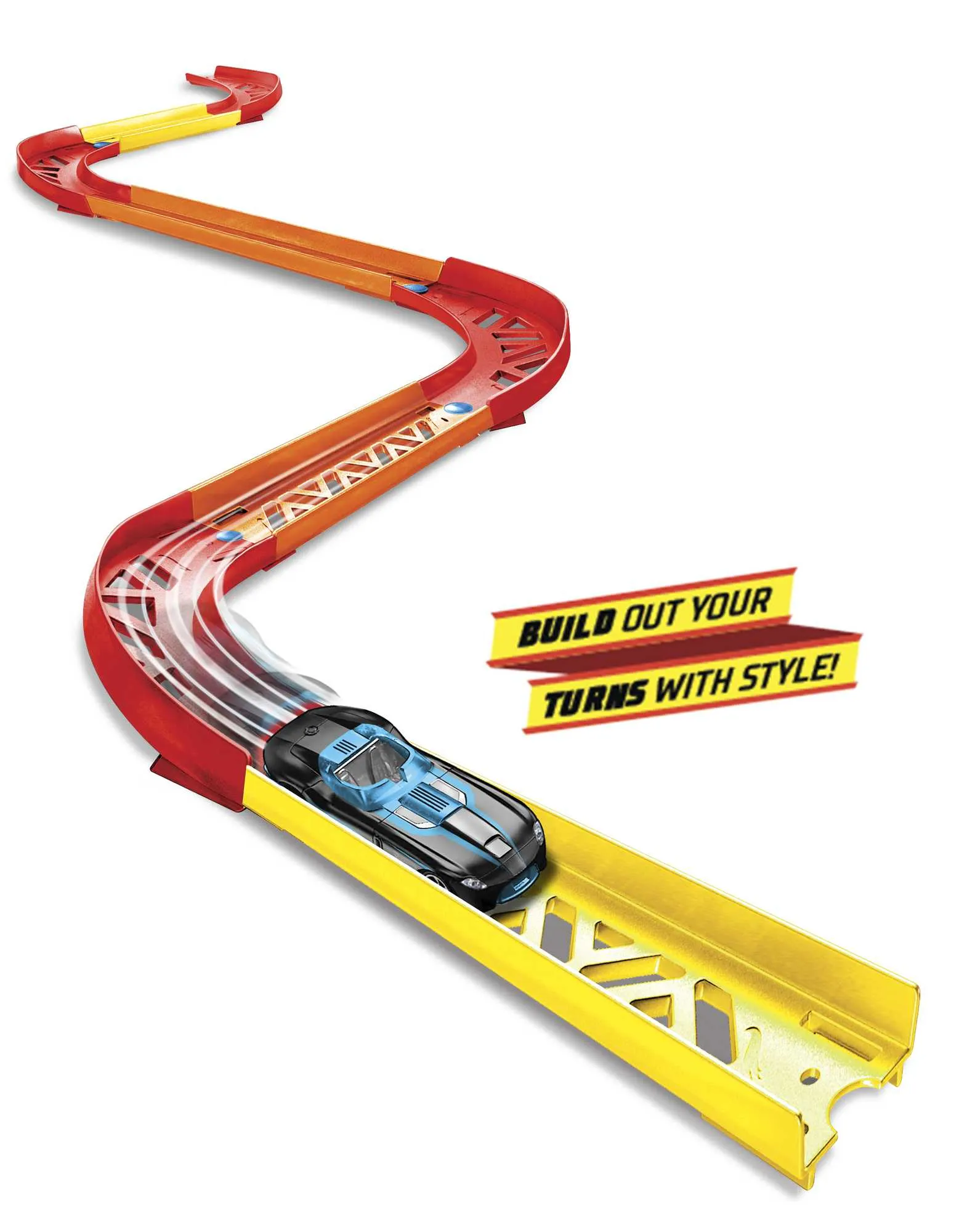 Hot Wheels Track Builder Unlimited Premium Curve Set, Race Track