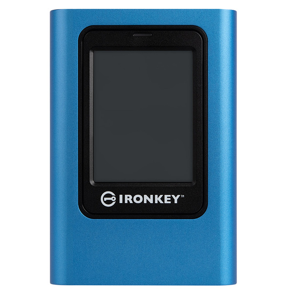 Kingston IronKey Vault Privacy 80 480GB External SSD with USB 3.2 Gen 1 (USB-C), Hardware Encryption, Password Protection, Blue