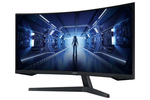 Samsung 34&quot; Odyssey G5 C34G55 UWQHD, VA -kaareva pelin&auml;ytt&ouml;