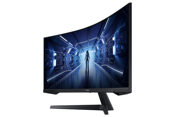 Samsung 34&quot; Odyssey G5 C34G55 UWQHD, VA -kaareva pelin&auml;ytt&ouml;