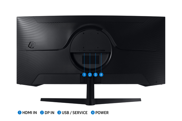 Samsung 34" Odyssey G5 C34G55 UWQHD, VA - curved gamingskärm