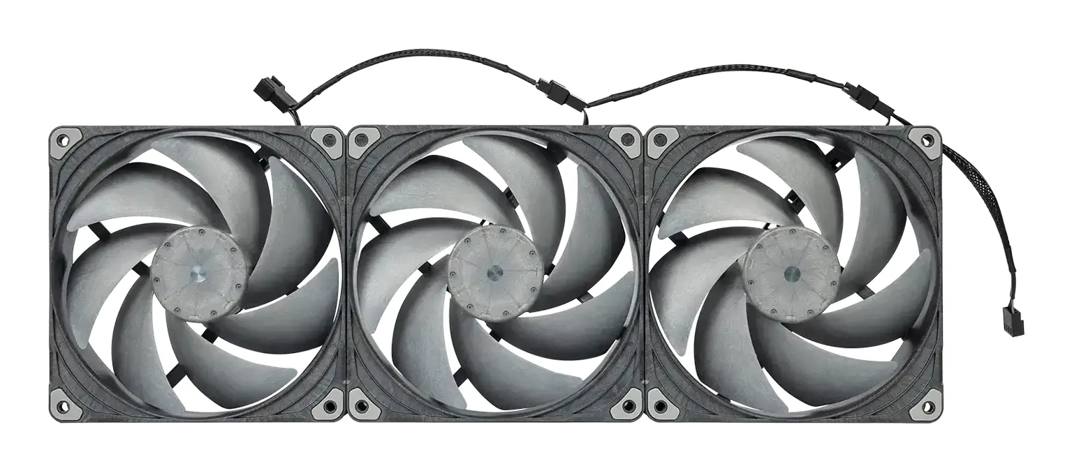 Phanteks T30-140 Triple Pack 140 mm PWM -kotelotuuletin - Musta/Harmaa
