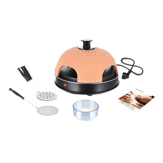 Pizza Maker Terracotta inkl. 4st pizza spadar