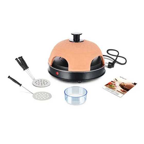 Pizza Maker Terracotta inkl. 4st pizza spadar