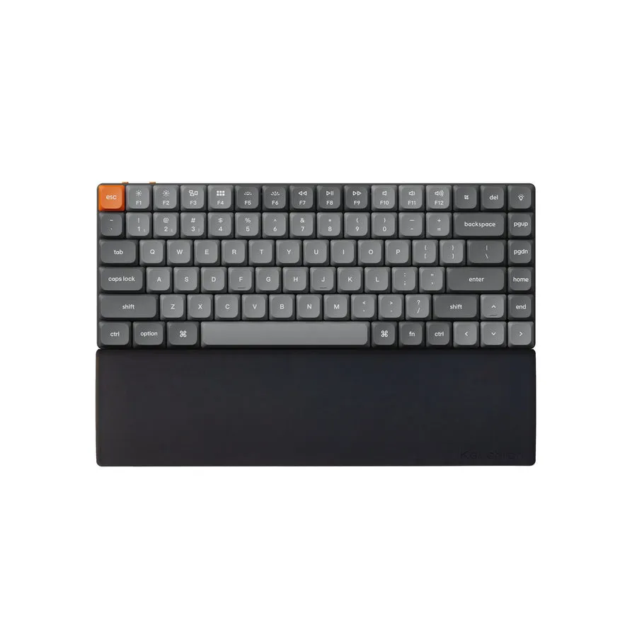 Keychron K3 Pro/K3/K7/K7 Pro Silicone - palmrest, Black, Low Profile