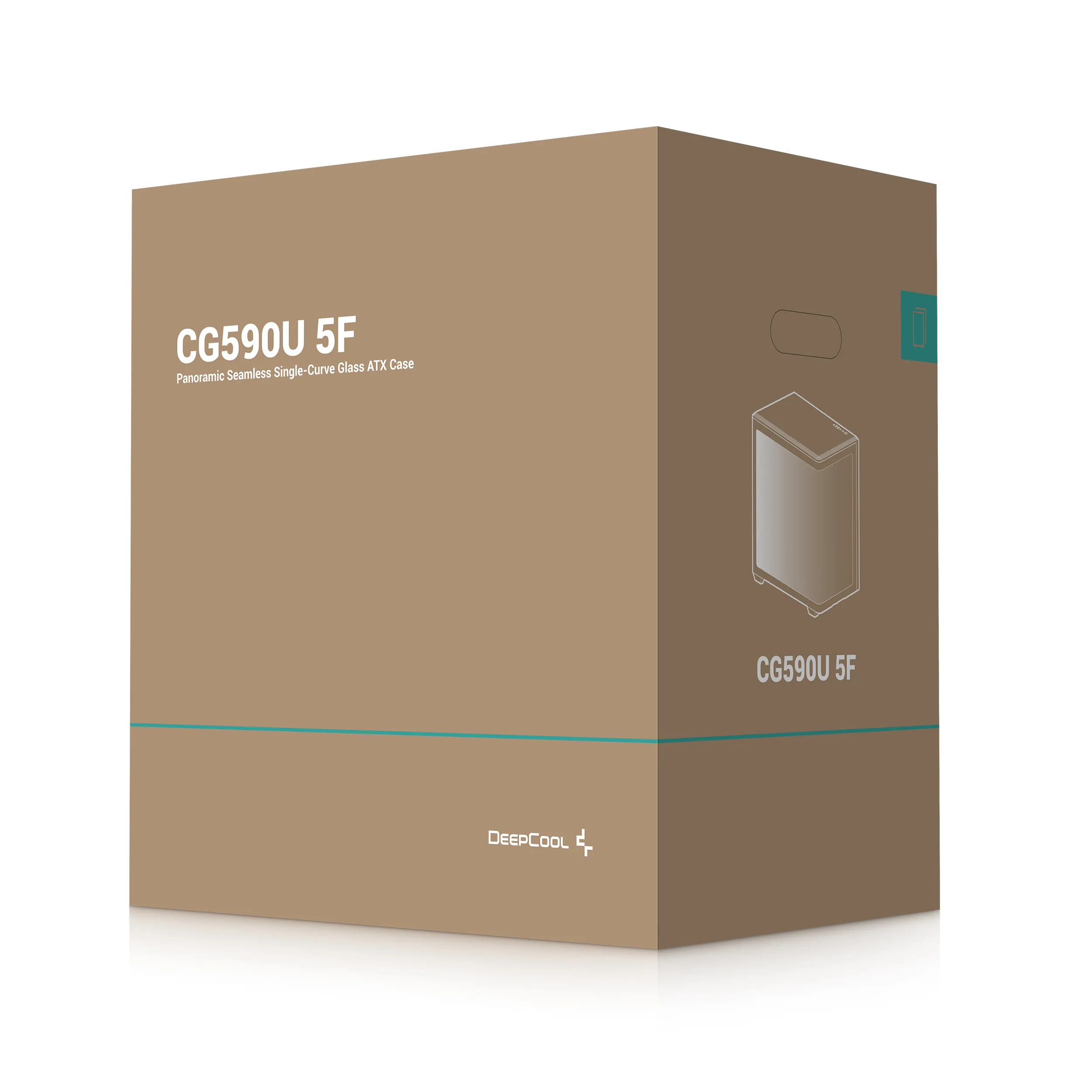 DeepCool CG590U 5F -miditornikotelo RGB-valaistuksella, musta