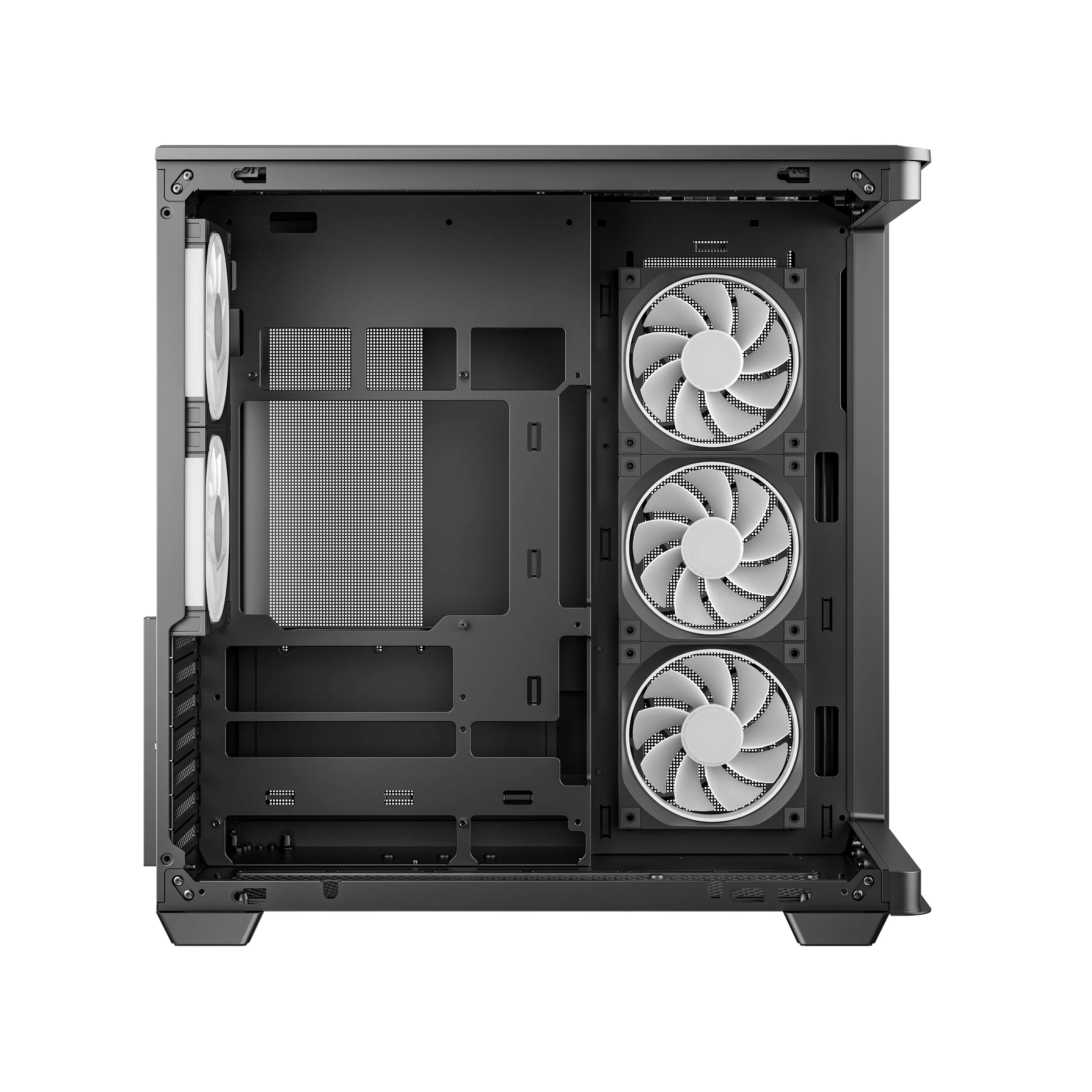 DeepCool CG590U 5F -miditornikotelo RGB-valaistuksella, musta