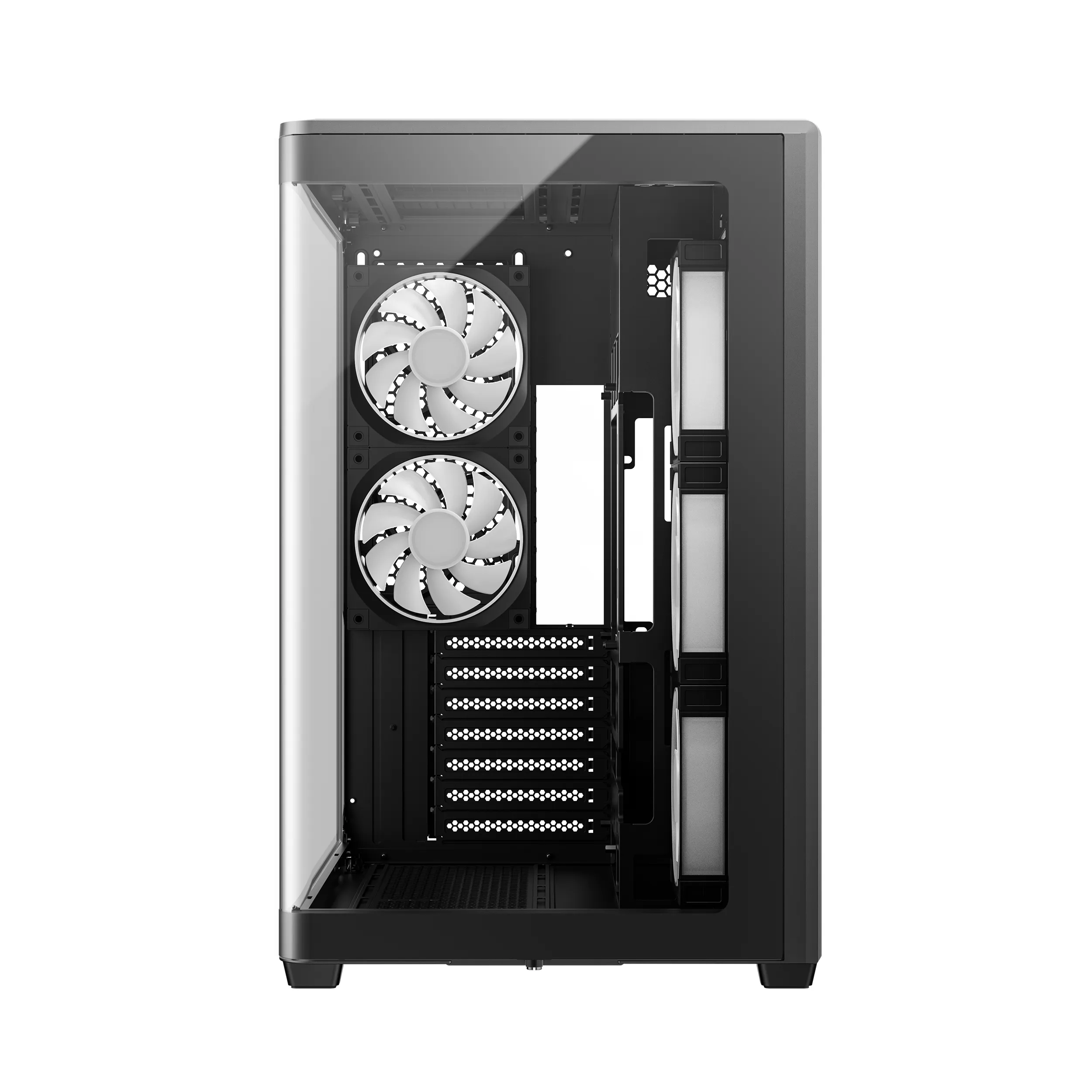 DeepCool CG590U 5F -miditornikotelo RGB-valaistuksella, musta