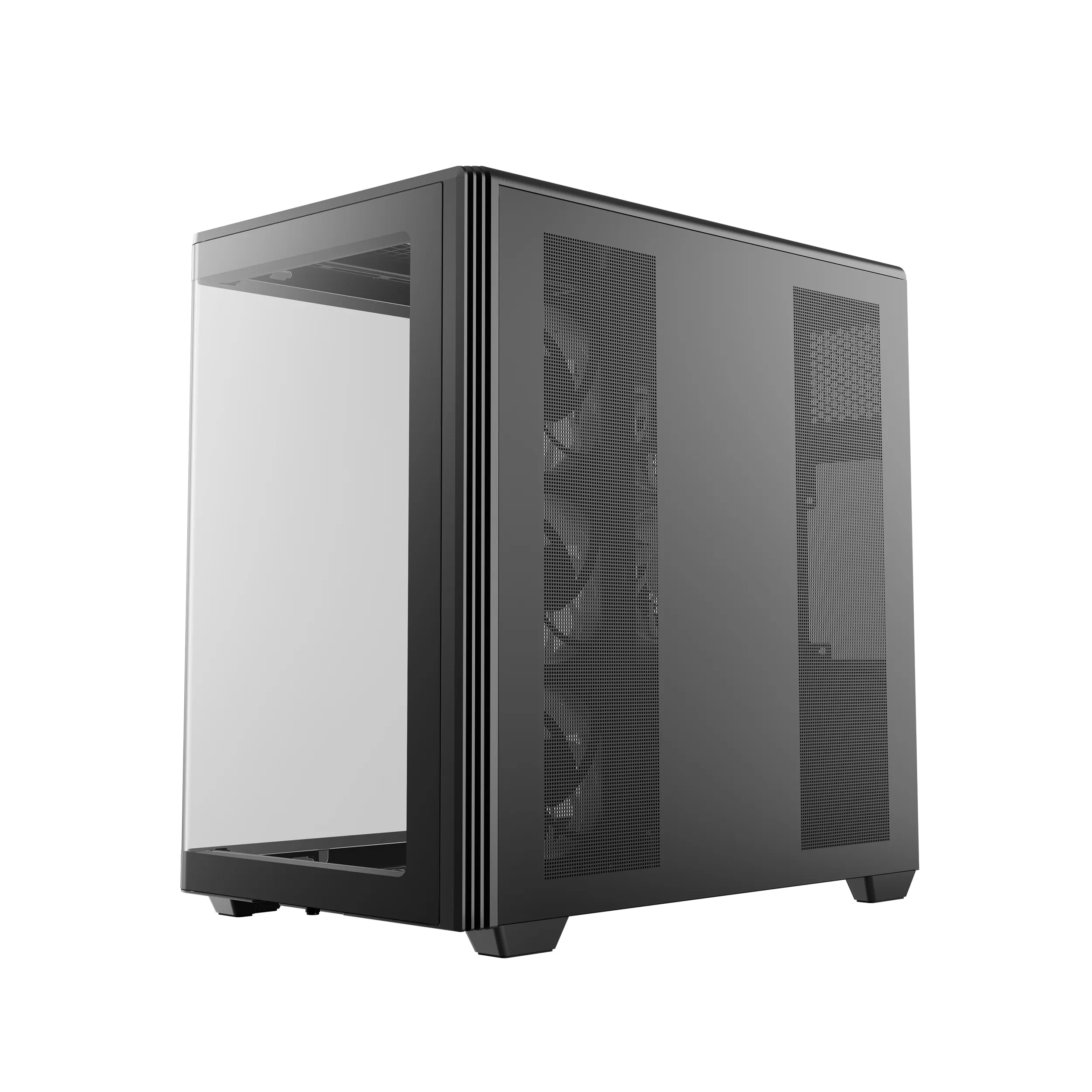DeepCool CG590U 5F -miditornikotelo RGB-valaistuksella, musta