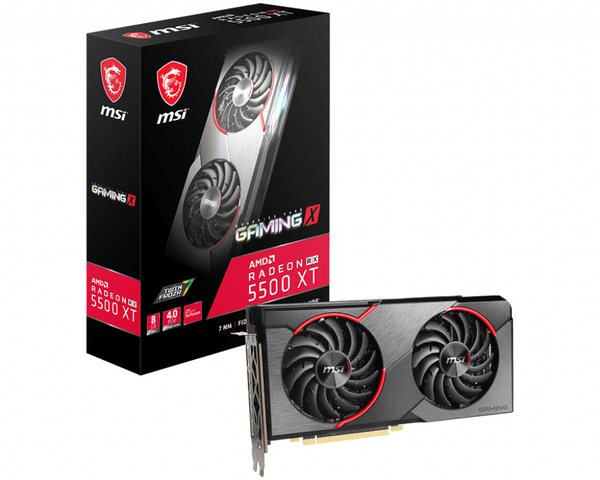 MSI AMD Radeon RX 5500 XT Gaming X 8 GB - Grafikkort