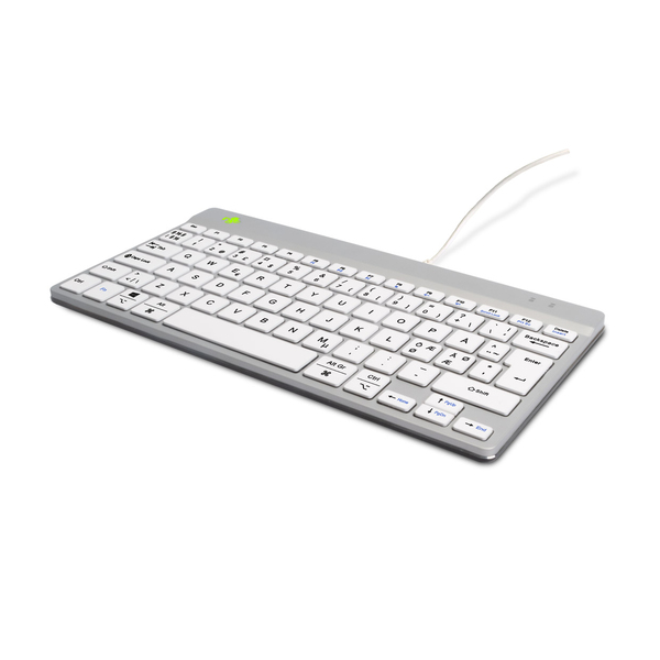 R-Go Compact Break Ergonomic Keyboard, White