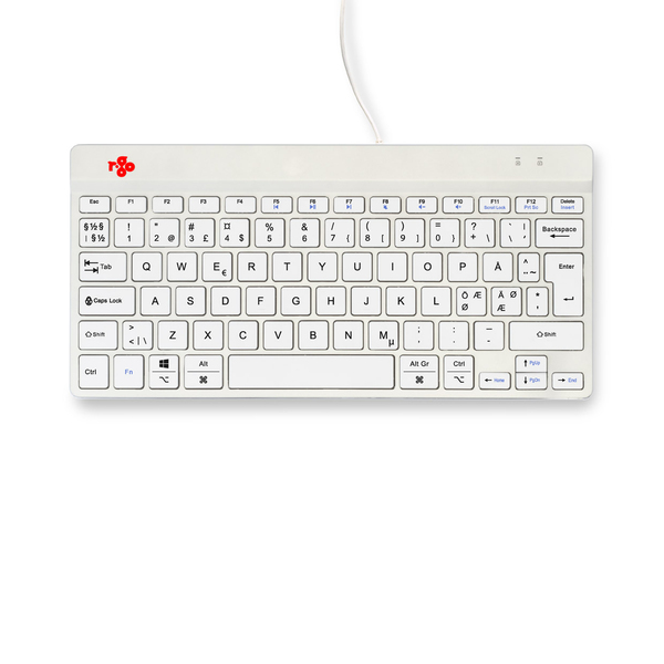 R-Go Compact Break Ergonomic Keyboard, White