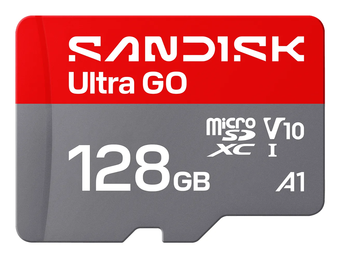 SanDisk Ultra 128 Gt MicroSDXC Class 10 UHS-I A1 -muistikortti + SD-adapteri, kulta/harmaa