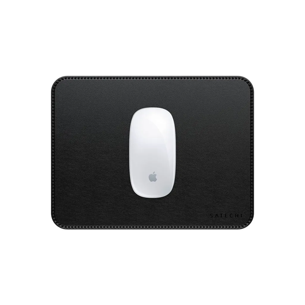 Satechi Vegan-Leather Premium - mousepad, black, 249x190mm