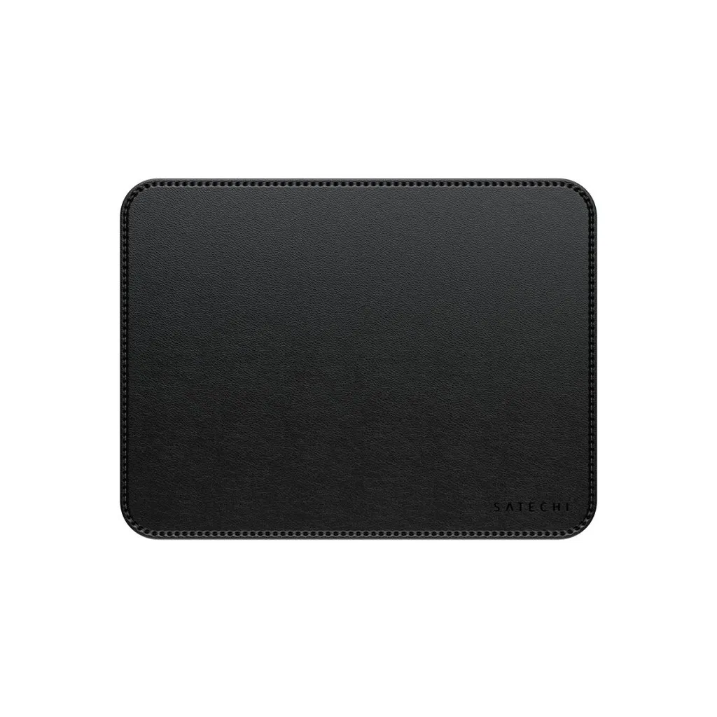Satechi Vegan-Leather Premium - mousepad, black, 249x190mm