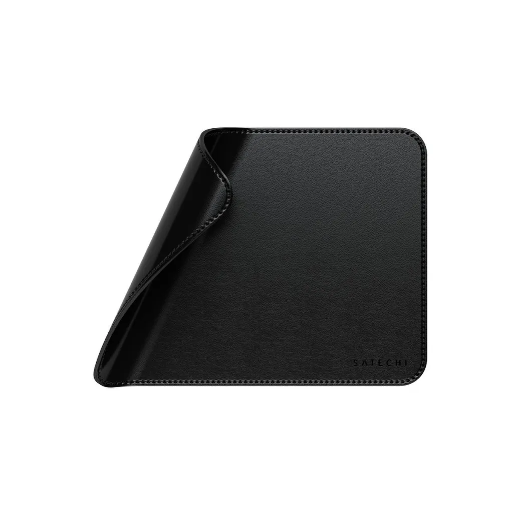 Satechi Vegan-Leather Premium - mousepad, black, 249x190mm