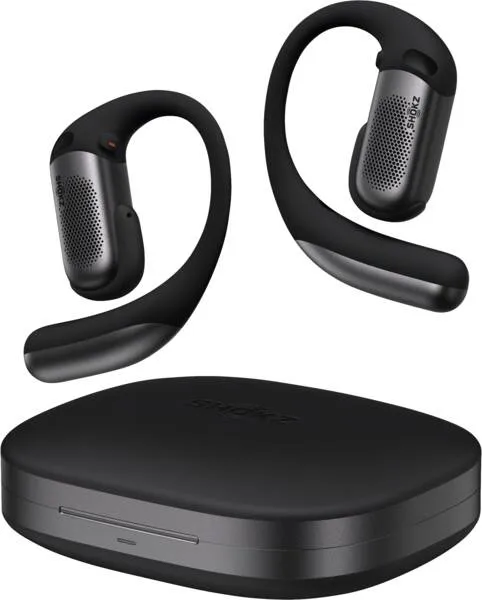 Shokz OpenFit Pro tr&aring;dl&ouml;sa in-ear h&ouml;rlurar, svart